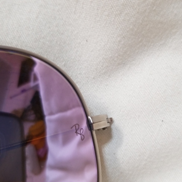 Purple mirrored aviator ray-bans - Picture 5 of 8